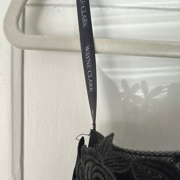 Wayne Clark gorgeous Black Lace Sheath Dress with Embellished Bodice - Picture 3 of 8